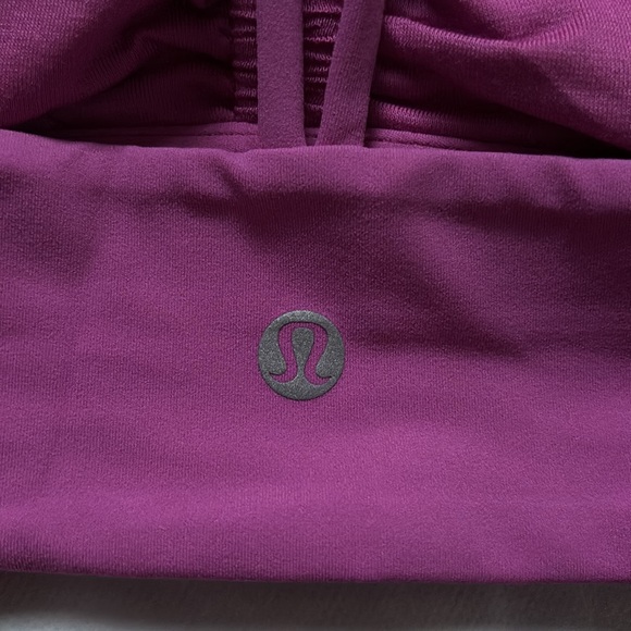 LULULEMON NULU STRAPPY V-NECK YOGA BRA IN POW PINK TONE SZ 8,10 NWT - Picture 4 of 9